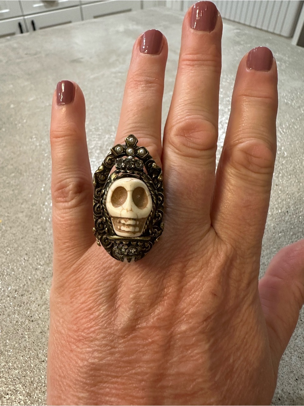 Junk Gypsy Sugar Skull Ring